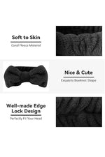 Soft Plush Bowknot Spa Headband