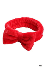 Soft Plush Bowknot Spa Headband