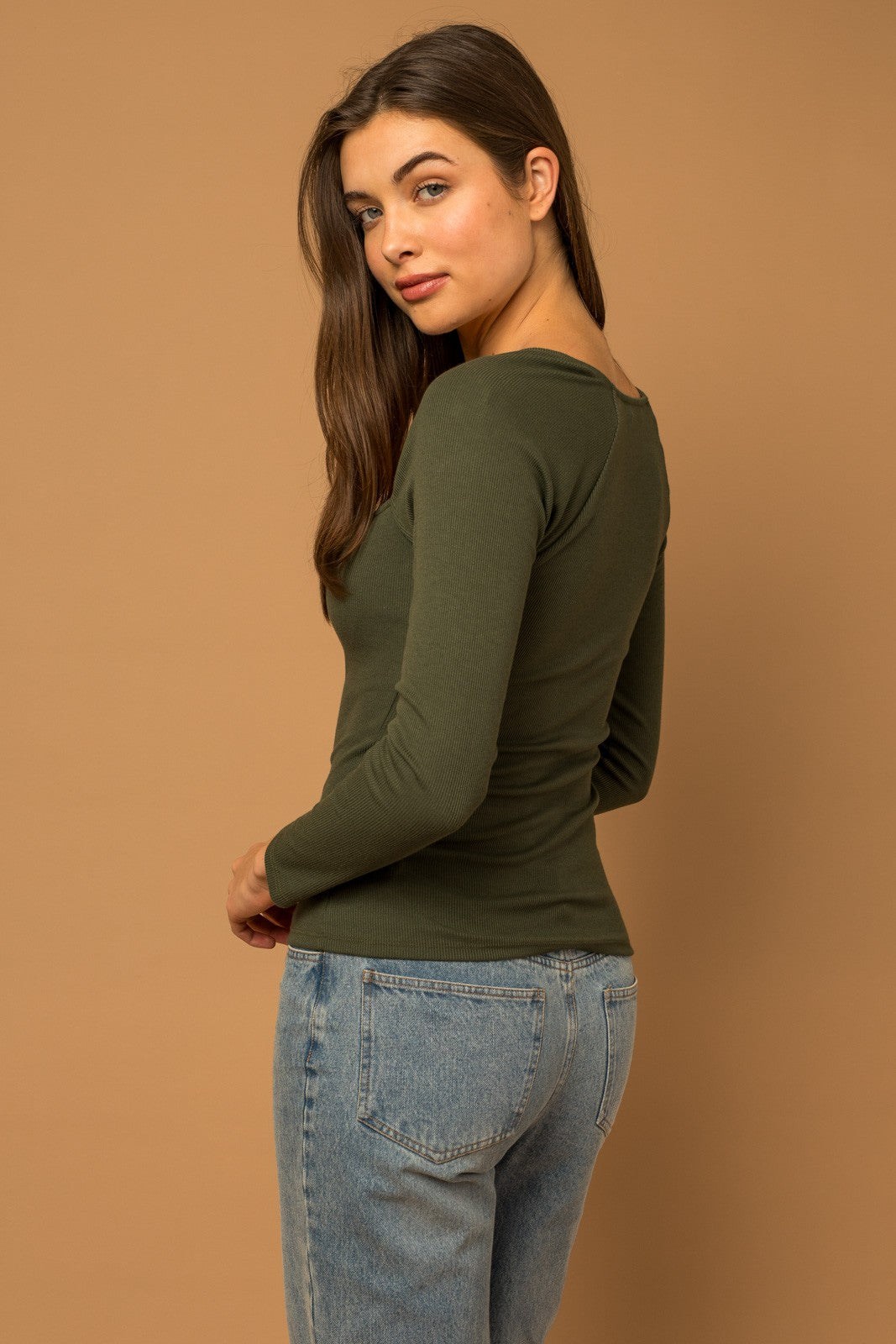 Square One Ribbed Top