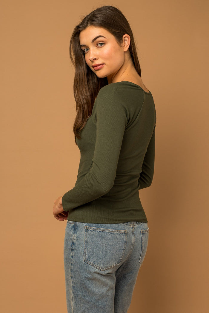 Square One Ribbed Top