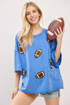 All Star Patchwork Football Tee