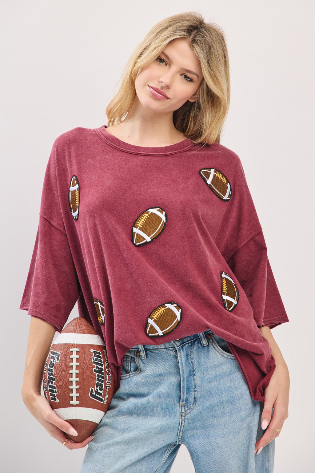 All Star Patchwork Football Tee