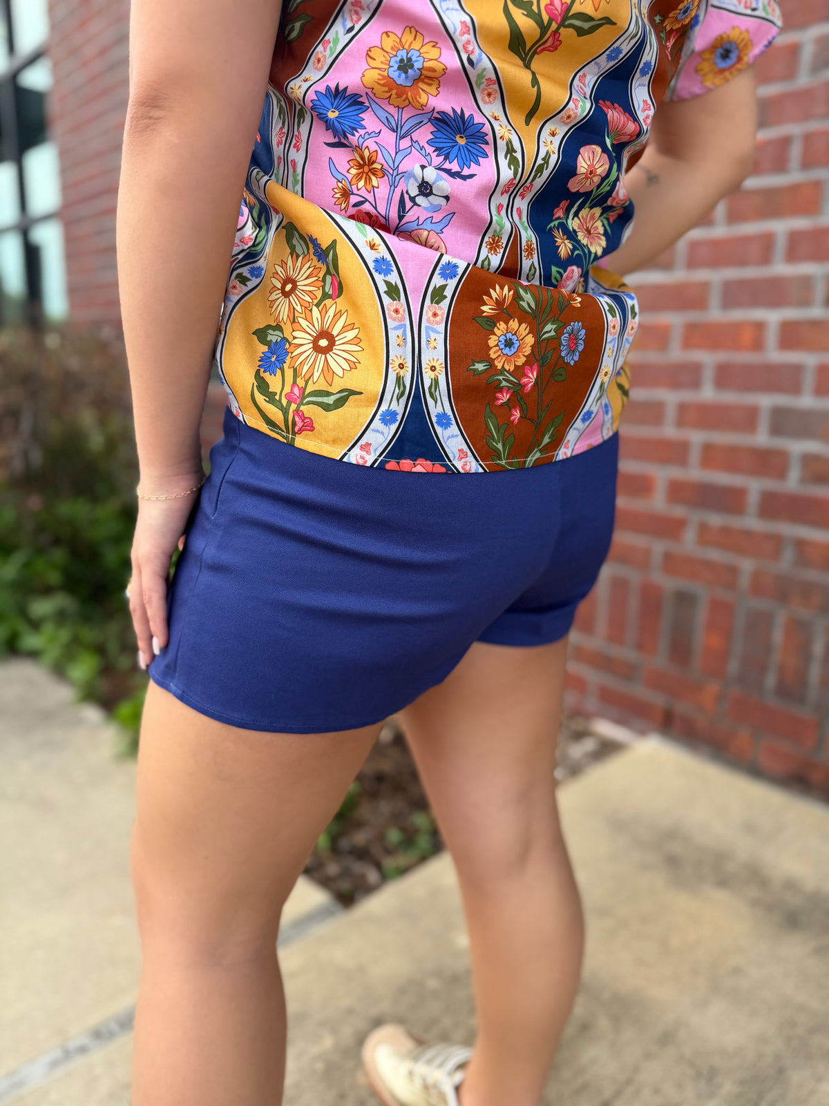 Bluebell Button-Front Skort