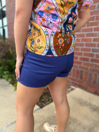 Bluebell Button-Front Skort