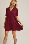 Merlot Moments Polo Dress
