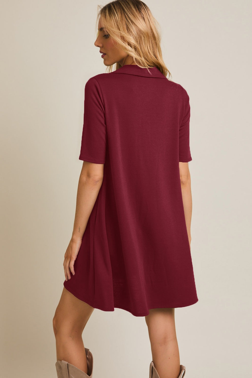 Merlot Moments Polo Dress