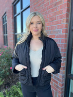 Faux Fur Black Puffer Jacket