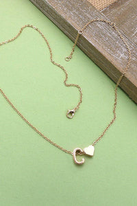 Heartfelt Initial Pendant Necklace