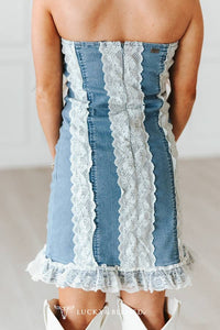 Lace & Denim Darling Dress