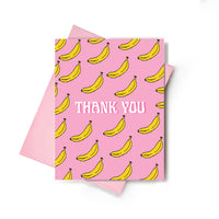 Thank You Tropical Banana's Card| Colorful Grateful Card