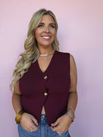 Golden Hour Knit Vest Top