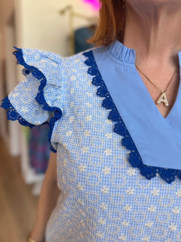 Carolina Charm Ruffle Top