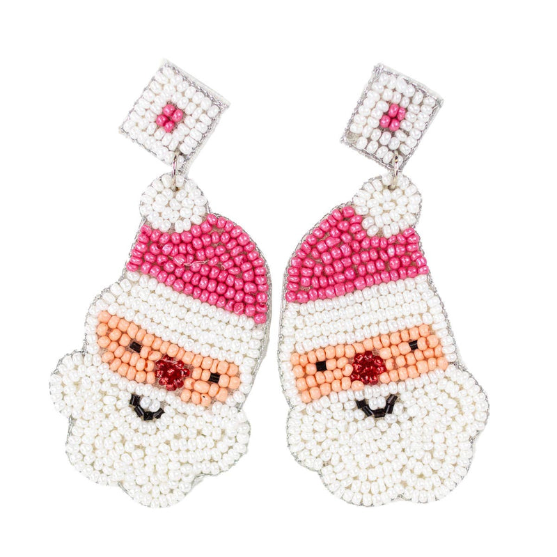 Santa Beaded Earrings