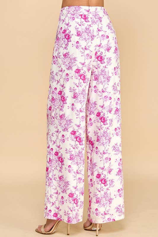 Petal Parade Wide-Leg Pants