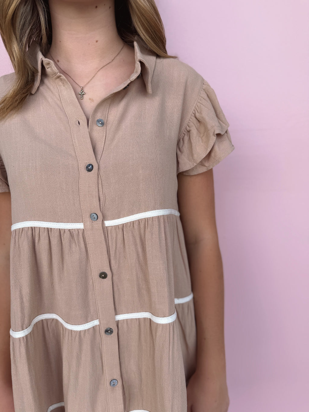 Portwood Tiered Button Dress