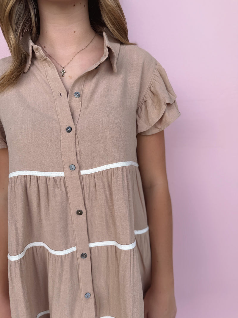 Portwood Tiered Button Dress