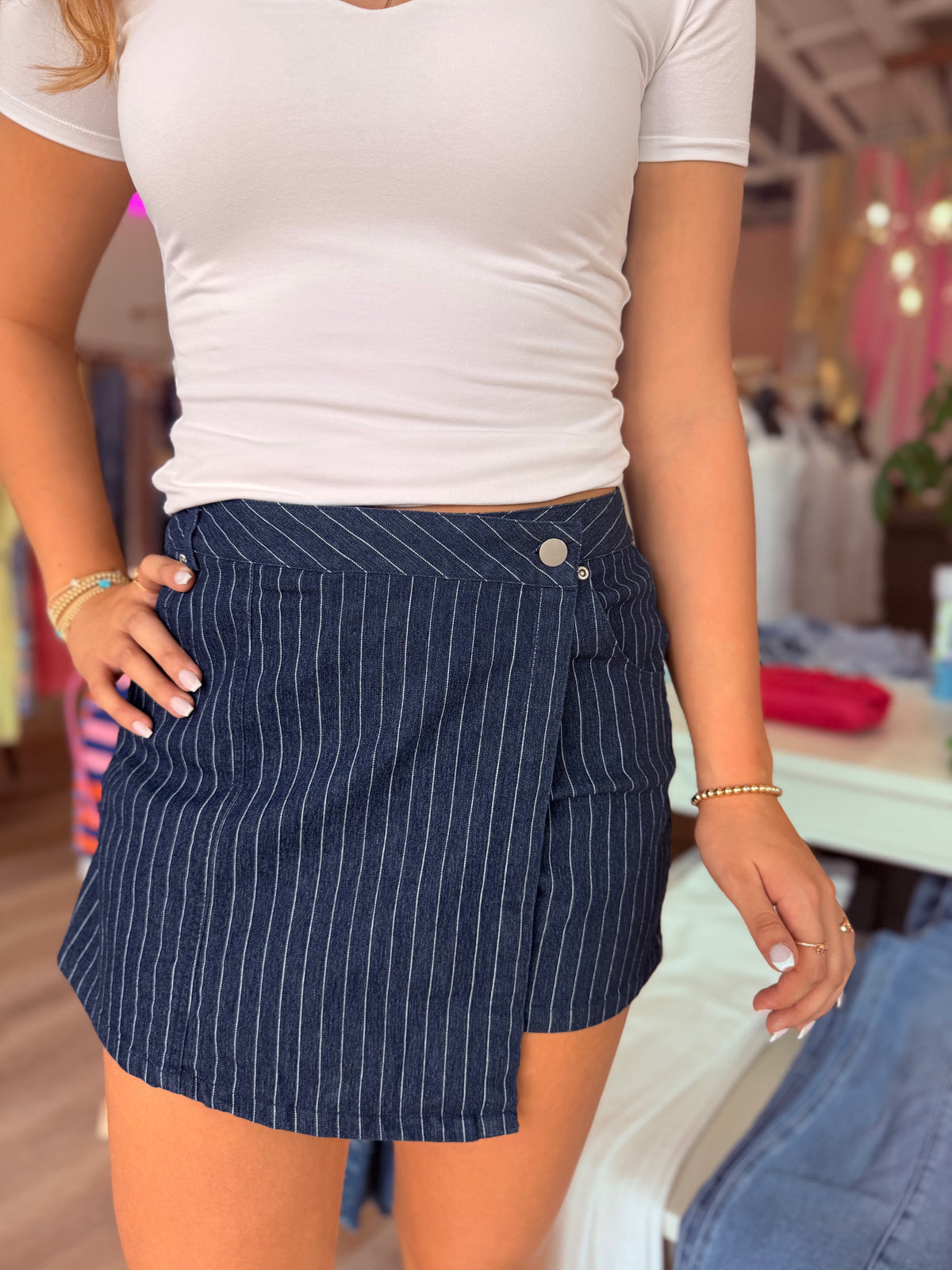 Country Club Pinstripe Skort