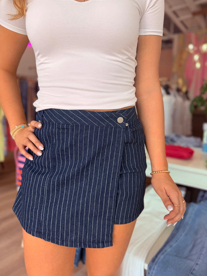 Country Club Pinstripe Skort