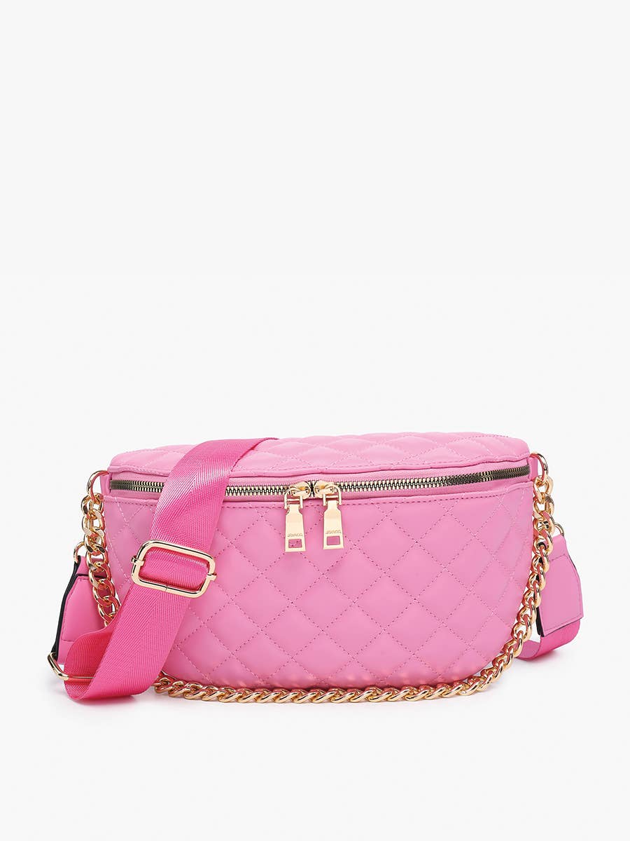 Sylvie Quilted Belt Bag with Chain Strap