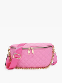 Sylvie Quilted Belt Bag with Chain Strap