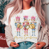 Glitter Nutcracker Christmas, Pink Christmas Tee