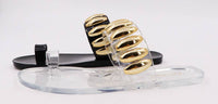 Black Jelly Sandals