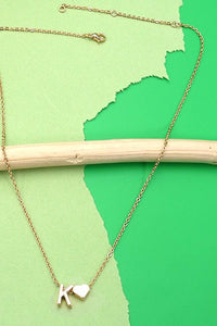 Heartfelt Initial Pendant Necklace