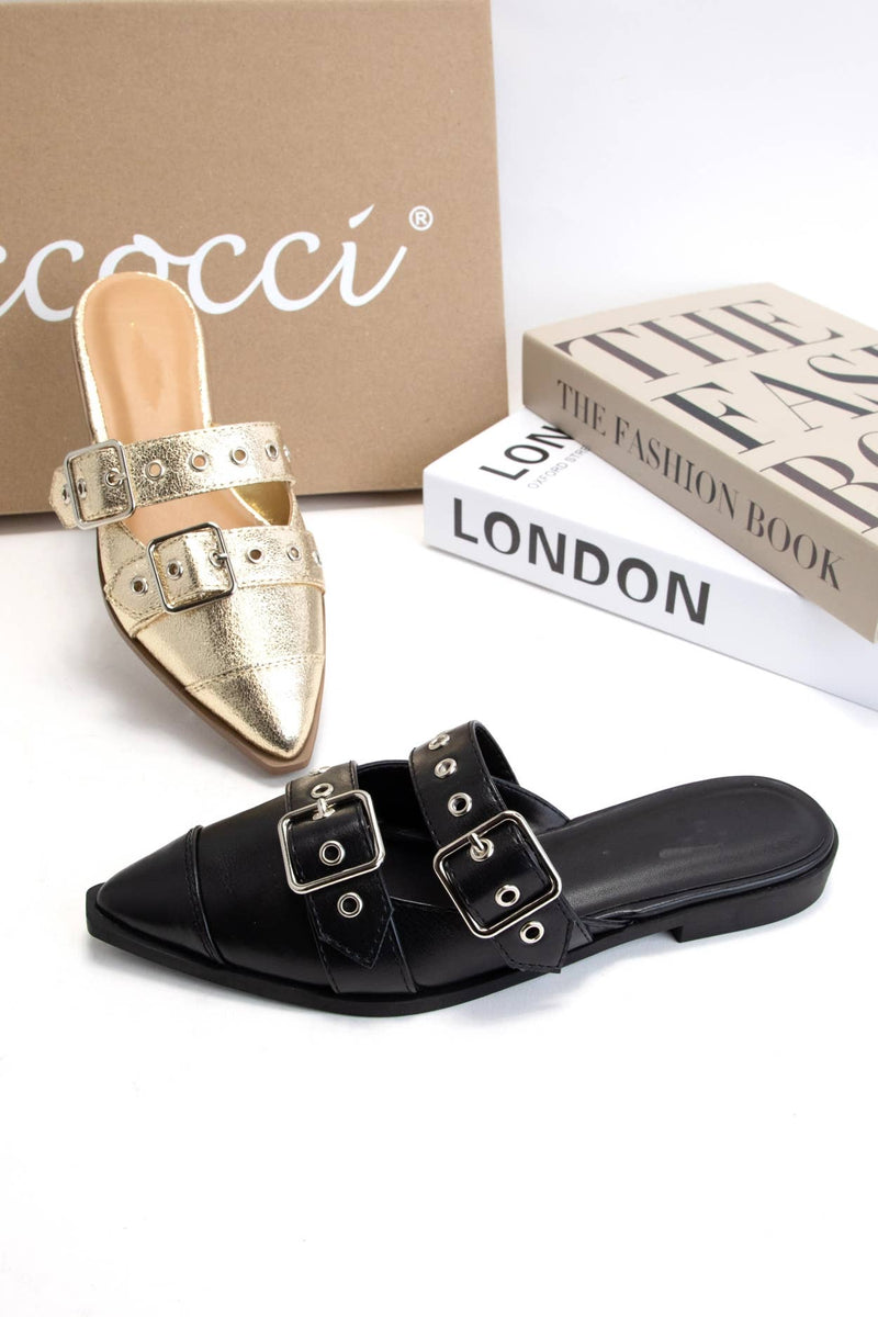 The Boss Babe Buckle Mules