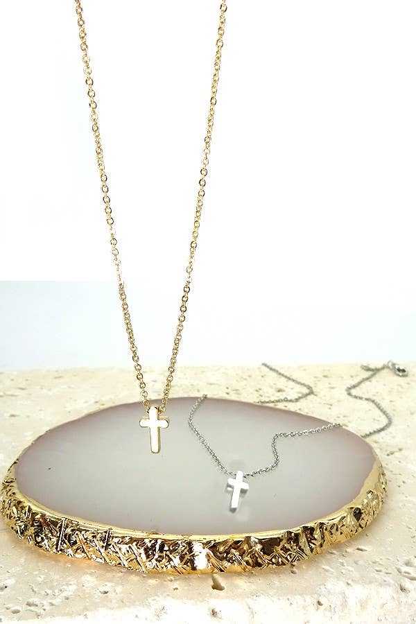 Petite Classic Cross Necklace