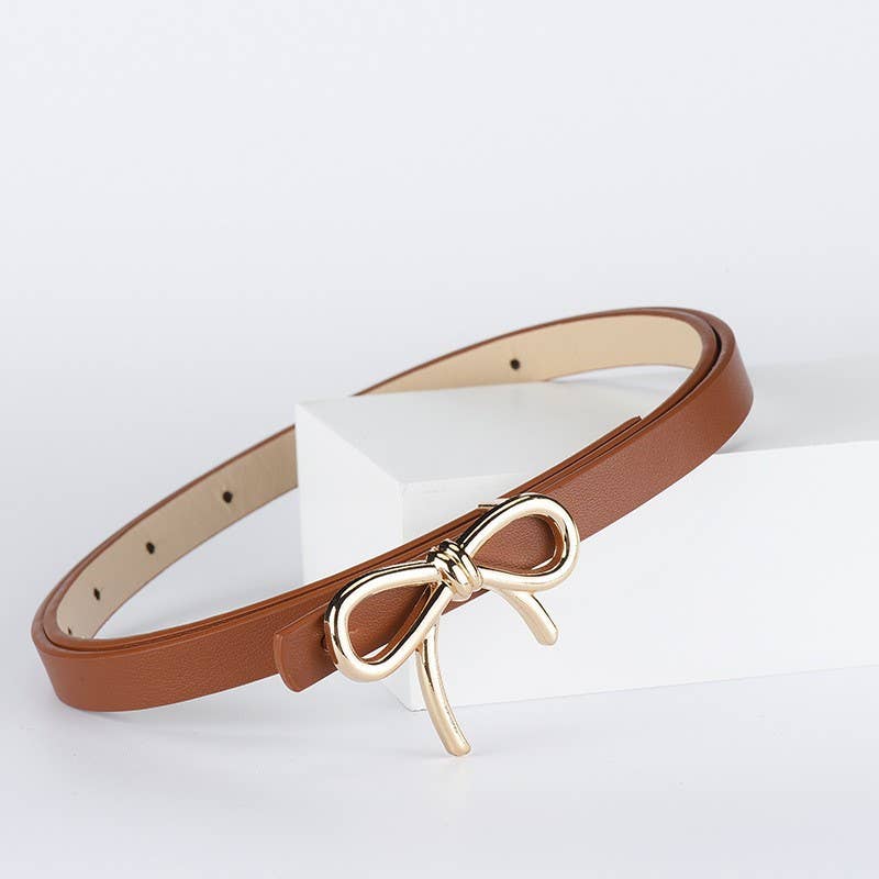 Sweet Bow Faux Leather Belt