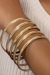 Multi Layer Plated Alloy Bangle Bracelet
