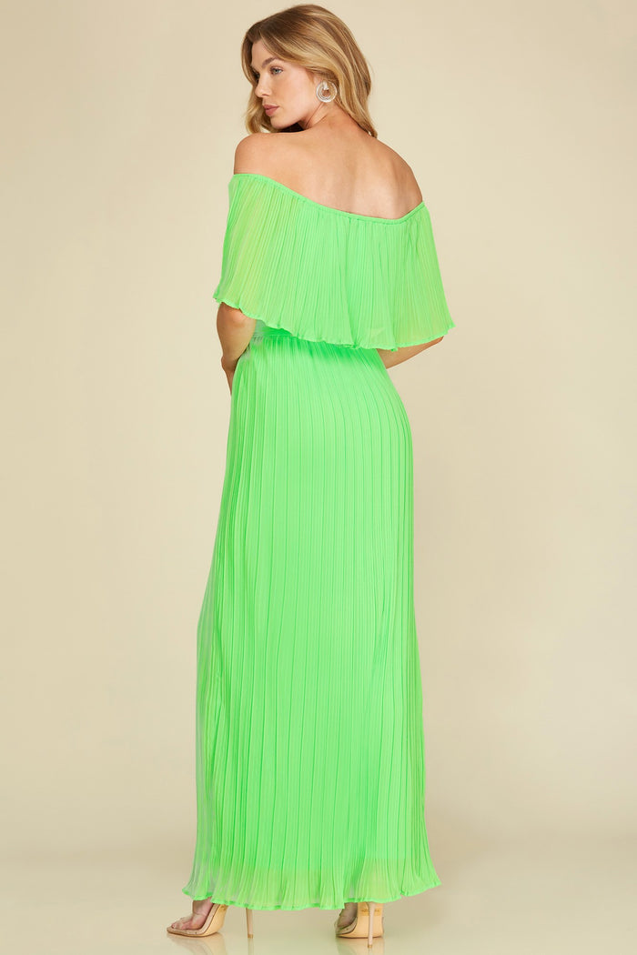 The Endless Summer Pleated Maxi Dress