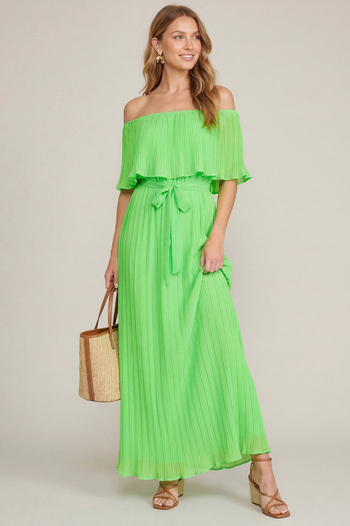 The Endless Summer Pleated Maxi Dress