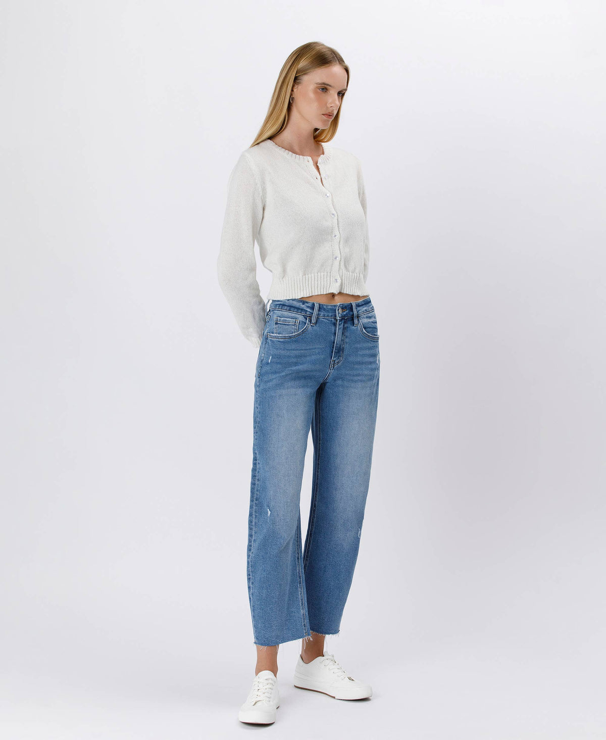 High Rise Barrel Jeans