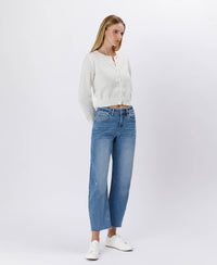 High Rise Barrel Jeans