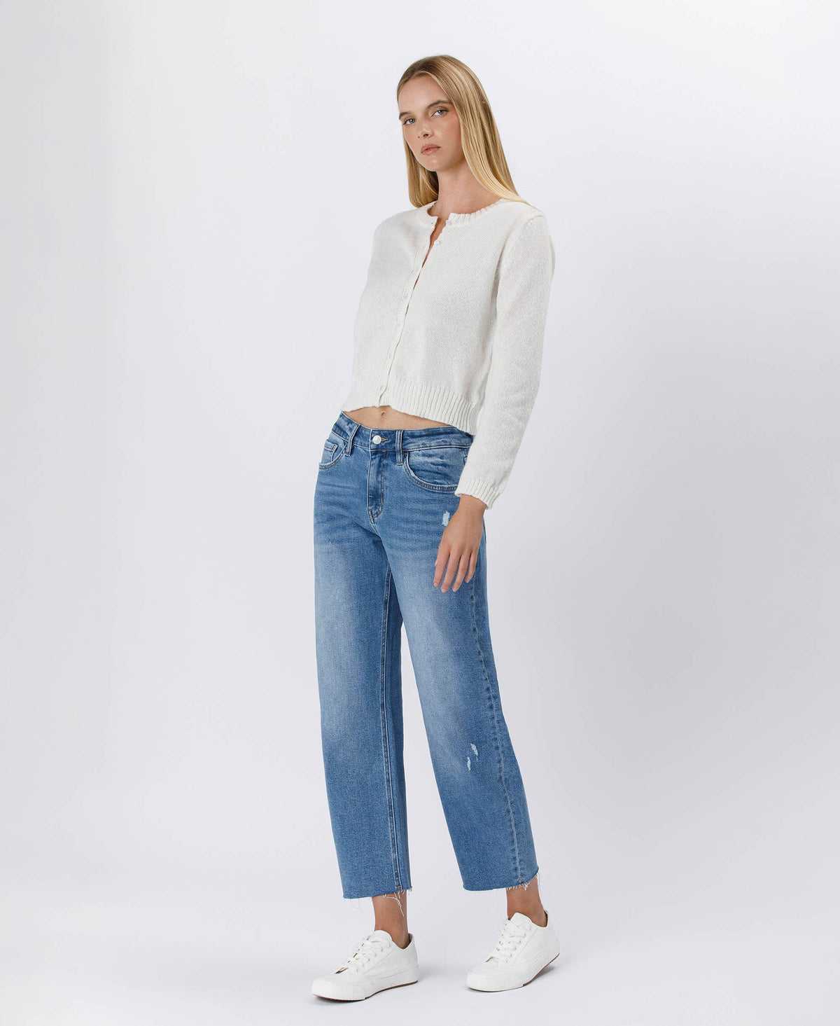 High Rise Barrel Jeans