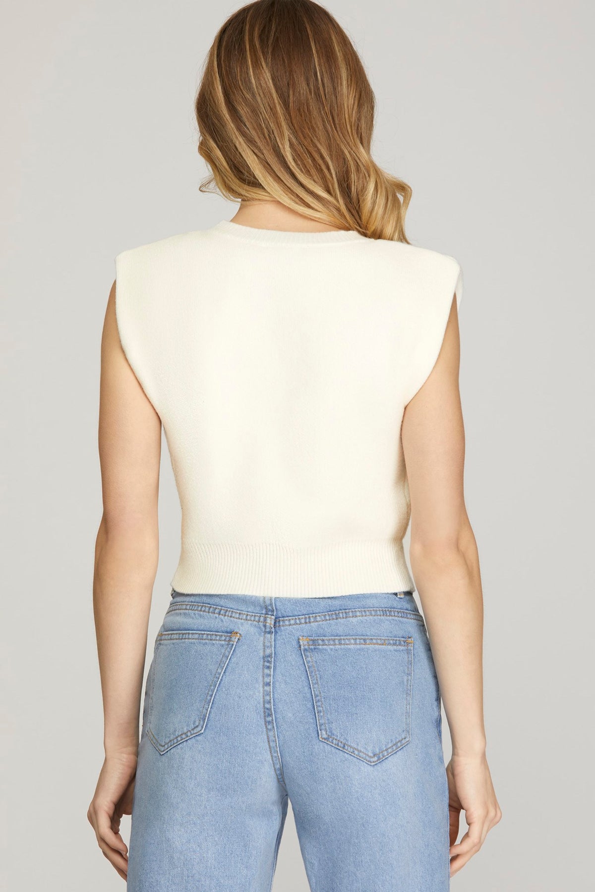 The Effortless Muse Padded Knit Top