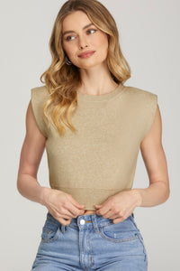 The Effortless Muse Padded Knit Top