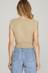 The Effortless Muse Padded Knit Top