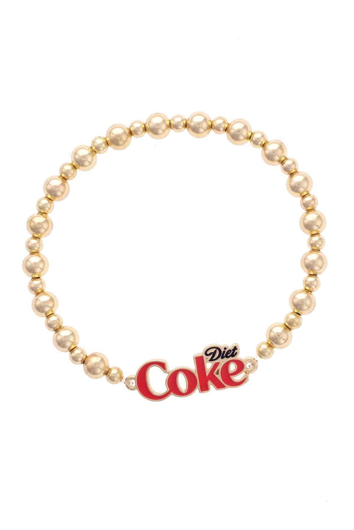 Diet Coke Enamel Logo Stretch Bracelet