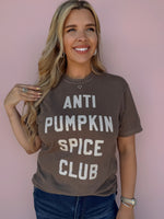 Anti Pumpkin Spice Club Graphic Tee – Coffee Lover’s T-Shirt