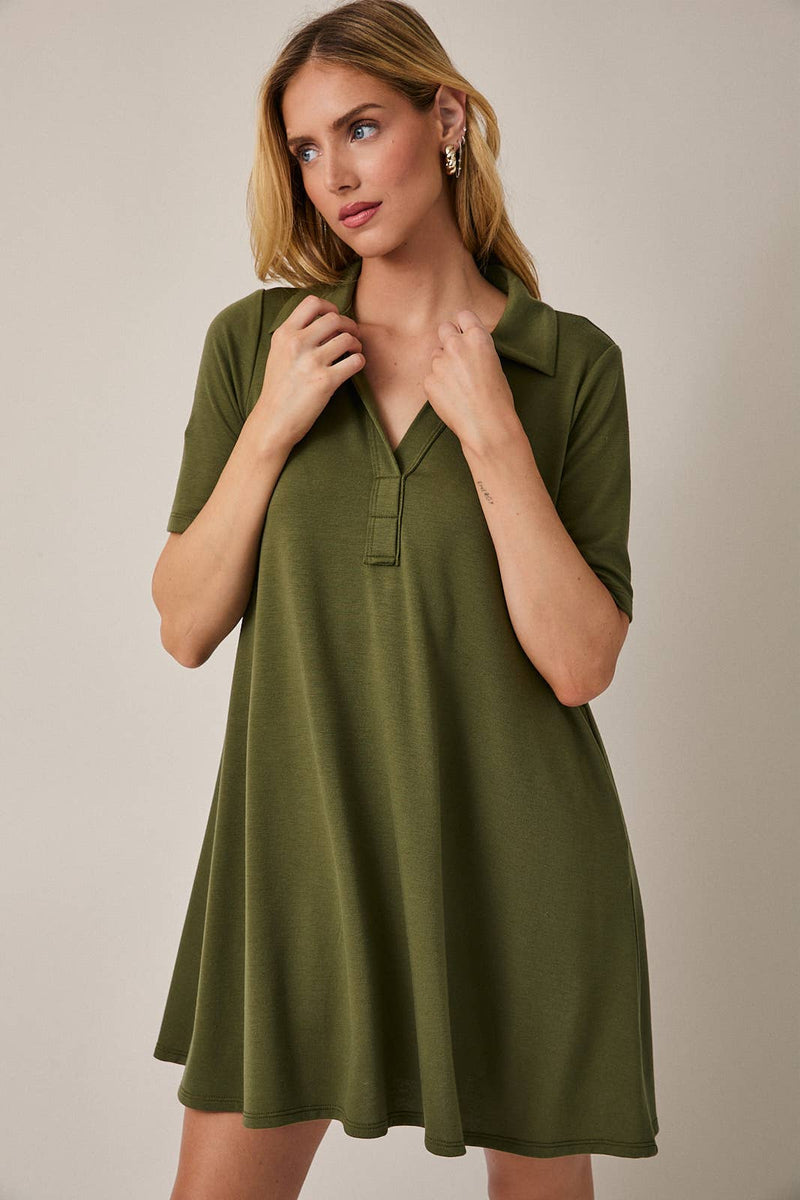 Merlot Moments Polo Dress