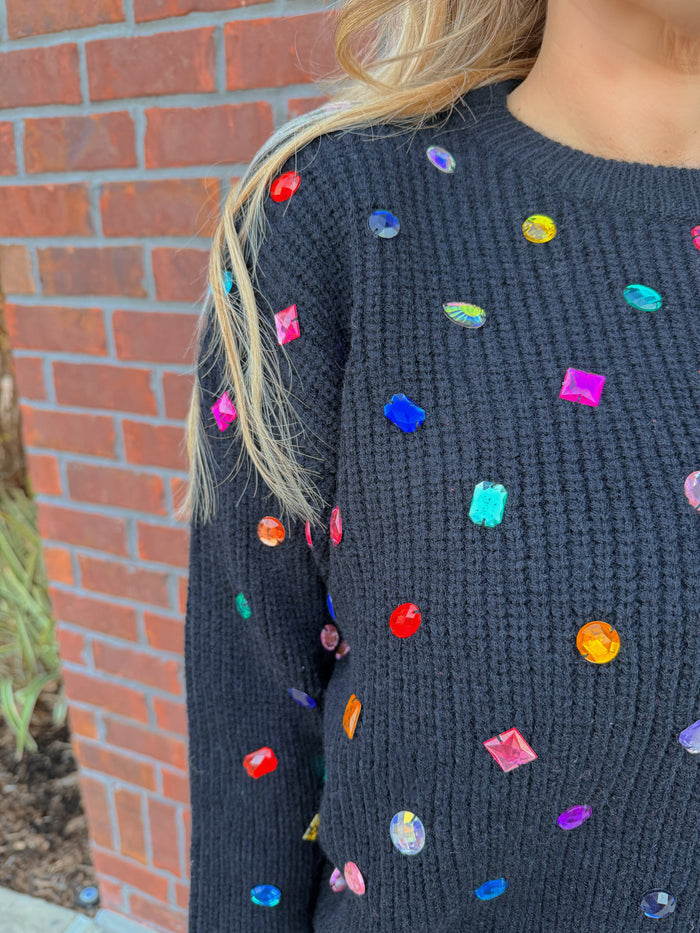 Sparkle Theory Cropped Sweater