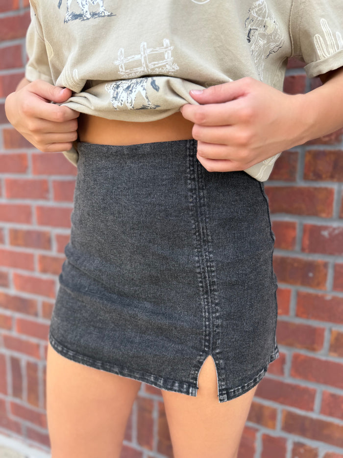 After Hours Slit Skort