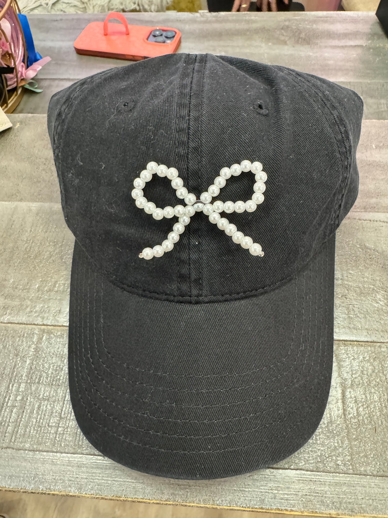 Pearl Bow Baseball Cap