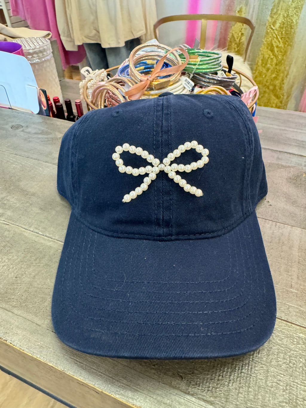 Pearl Bow Baseball Cap