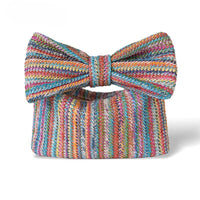 Summer Serenade Straw Beach Bow Clutch