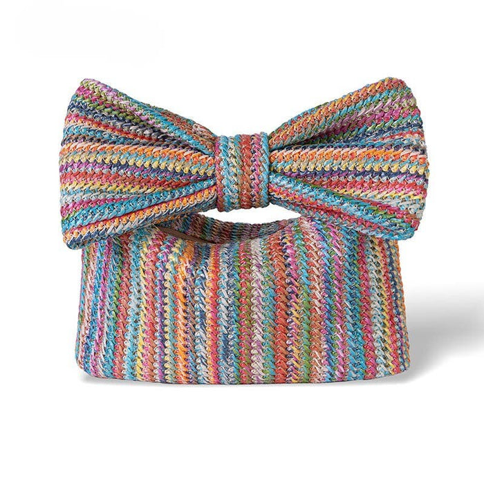 Summer Serenade Straw Beach Bow Clutch