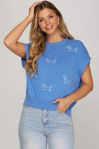 Pawsitively Cute Knit Top