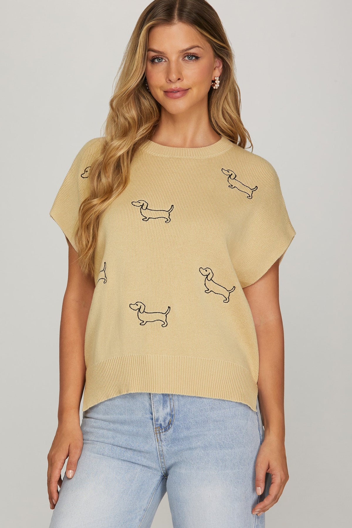 Pawsitively Cute Knit Top